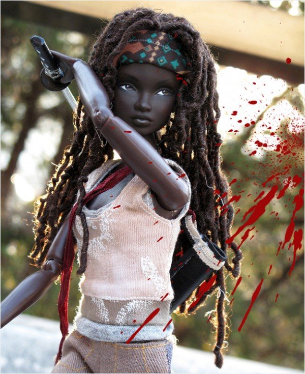 Michonne vira boneca Michonne vira boneca