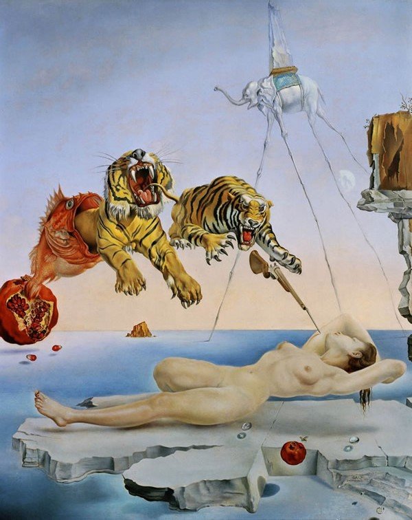 Sonho Causado Pelo Voo de uma Abelha ao Redor de Uma Romã um Segundo Antes de Acordar Exposição Dalí chega ao Brasil em maio